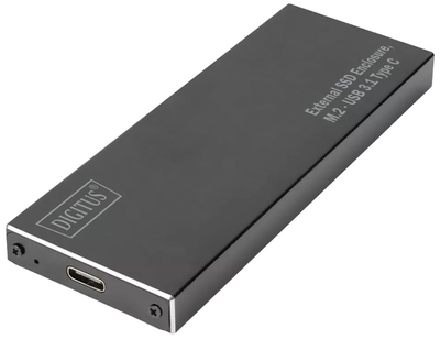 Zewnętrzny dysk SSD Digitus Pocket M.2 SATA USB Type-C 3.1 Czarny (DA-71115)