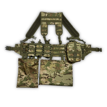 Ремінна-плечова система (РПС) комплект з відкритими підсумками (11 позицій) "XL" мультикам