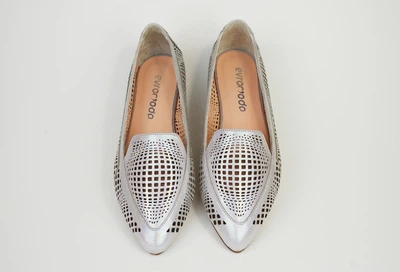Балетки Evromoda 3010782 сріблясті 36