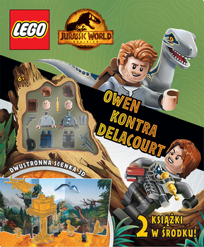 Zestaw książek z klockami LEGO Jurassic World Owen kontra Delacourt (5907762001205)