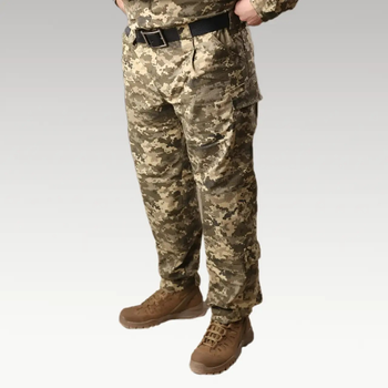 Штани УСТАВНІ ЗСУ ММ-14 Ріп-Стоп вафелька, тактичні штани піксель ШП-РС200 Розмір 56