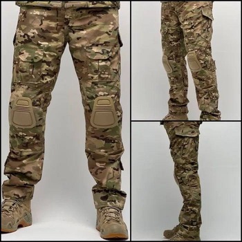 Військові штани мультикам з наколінниками р.36