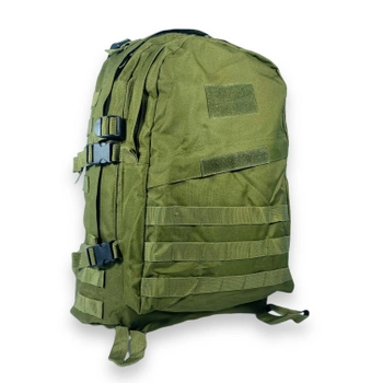 Туристичний, тактичний, штурмовий рюкзак, 45 л, 1 відділення, 2 фронтальні кишені, розмір: 50*35*25 см, хакі