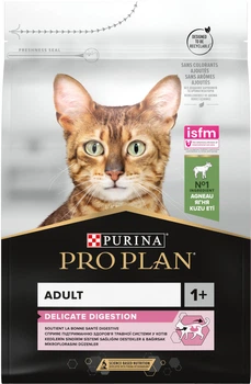 Сухий корм для кішок Purina Pro Plan Adult 1+ Delicate Digestion з ягнятком