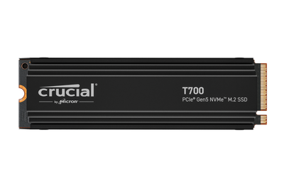 Dysk SSD Crucial T700 z radiatorem 1TB NVMe 2.0 M.2 2280 PCIe Gen5 x4 3D NAND TLC (CT1000T700SSD5)