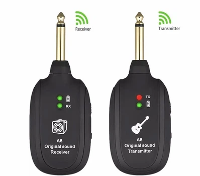 Радиосистема гитарная (инструментальная) Avzhezh A8 Black UHF