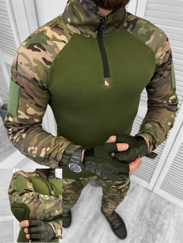 Тактична сорочка Tactical Duty Shirt UBACS Elite Multicam налокітники у комплекті XXL