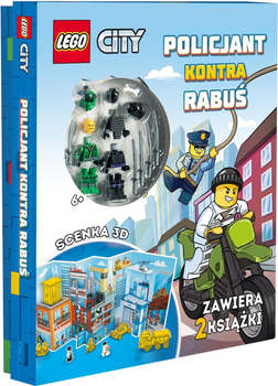 Zestaw książek z klockami LEGO City Policjant kontra rabus (5907762001106)