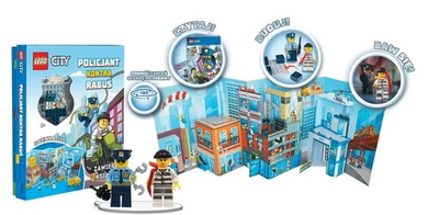 Zestaw książek z klockami LEGO City Policjant kontra rabus (5907762001106)