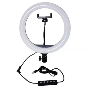 Кольцевая светодиодная лампа RGB LED MJ33, 33 см, разноцветная БЕЗ ШТАТИВА