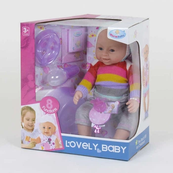 Функциональный пупс WarmBaby "Lovely baby" 42 см с аксессуарами 8040-562