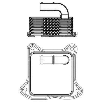 Радіатор масла A3/Ibiza/Fabia/Caddy III/ 1.2TSI 10- MAHLE (CLC2000S)