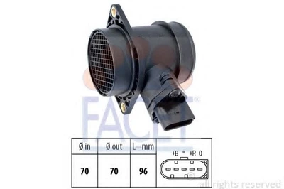 Расходомер воздуха (5конт.) AUDI A4/ A6/SKODA OCTAVIA 1.6/1.8T 96-10 (10.1439) Facet Facet (101439)