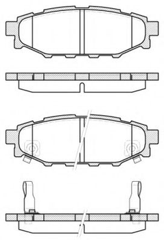 Тормозные колодки задн. Forester/Impreza/Legacy/Outback09- Woking (P1036312)