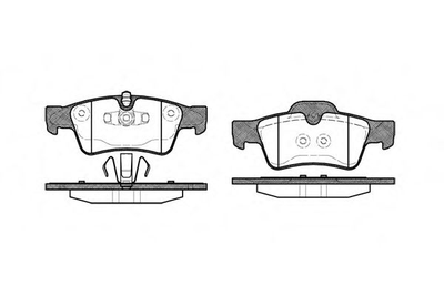 Тормозные колодки задн. W251/W164/W463/W164/W209 05-14 Woking (P891310)
