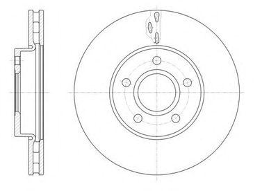 Тормозной диск перед. C-Max/Focus (14-21) Woking (D6156010)