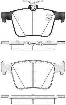 Гальмівні колодки задні Skoda Kodiaq/SuperB/VW Touran/Passat B8 14-/Golf/Seat/Audi A3 12-/Q3 18- Woking (P1416310)