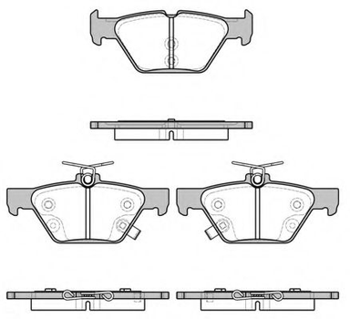 Тормозные колодки задние Subaru /Outback/Legacy 14- Woking (P1738302)