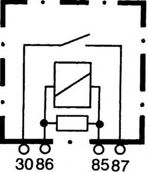 Реле багатофункціональне (12V,50A) MERCEDES 87- Hella (4RA007793031)