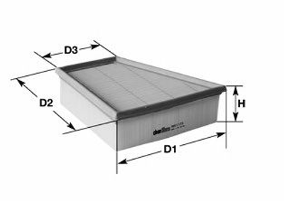 Фильтр воздушный C/E 180/200/250 CGI W204/212 09- Clean Filters (MA3157)