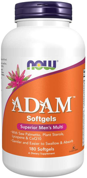 Suplement diety Now Foods Adam Softgels 180 kapsułek żelowych (733739038814)