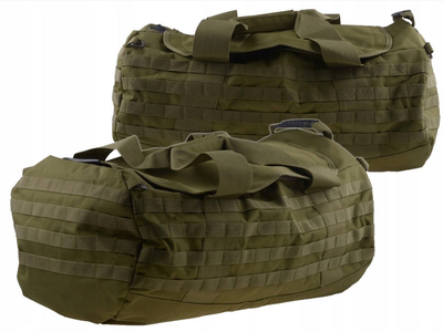 Рюкзак-баул универсальный GFC Tactical Оливковый 56 л 700 х 400 х 200 мм большая транспортная сумка 100% нейлон + пластик на молнии для походов туризма