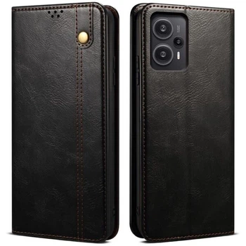 Чехол-книжка с кармашками UniCase Leather Wallet для Xiaomi Poco F5 / Redmi Note 12 Turbo - Black