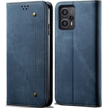 Чехол-книжка с кармашками UniCase Jeans Wallet для Xiaomi Poco F5 / Redmi Note 12 Turbo - Blue