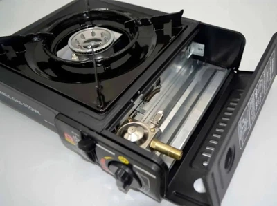 Газовая плитка Kitchen Pro BDZ-138 туристическая горелка 1582 г Черный (138BZDTRGZPLT) TIN66