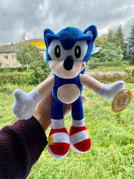 Мягкая игрушка Sonic Ёж Соник 28 см синий