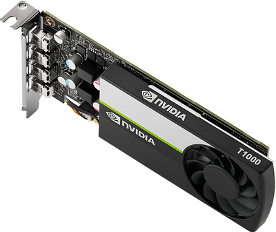 PNY PCI-Ex NVIDIA T1000 4GB GDDR6 (128bit) (4 x miniDisplayPort) (VCNT1000BLK-1)