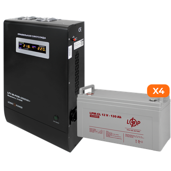 Комплект резервного питания LP (LogicPower) ИБП + гелевая батарея (UPS W3000 + АКБ GL 6600W)