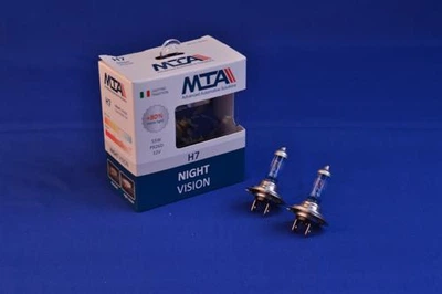 Лампа автомобильная MTA Night Vision H7, PX26d, 12 В, 55 Вт (2 шт