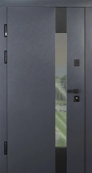 Вхідні двері ABWEHR Модель Tower 527 Termix Антрацит (960х2050) мм вулиця