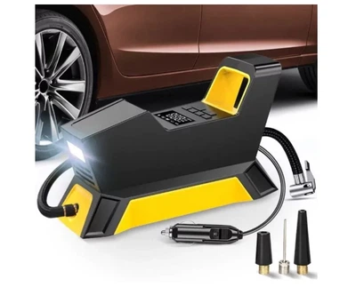 Компрессор автомобильный с дисплеем CarSun Air Pump C1809-1 электрический насос для подкачки шин 12V