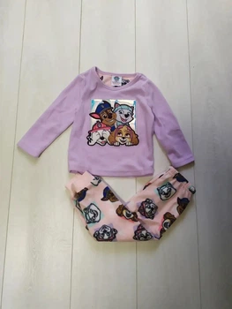 Пижама (кофта+штаны) флисовая сиренево-розовая Щенячий патруль Primark 92см (400091425)