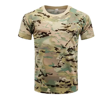 Тактическая футболка CoolTouch, высококачественная дышащая футболка Мультикам, потоотводящая р.L