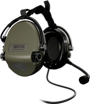 Активні навушники з гарнітурою MSA Sordin Supreme Pro Mil CC Neck (с заднім оголов'ям) (12388)