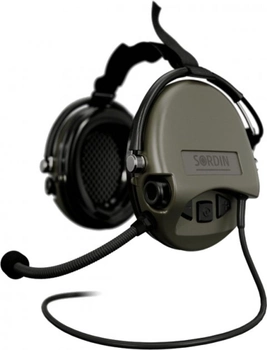 Активні навушники з гарнітурою MSA Sordin Supreme Pro Mil CC Neck (с заднім оголов'ям) (12388)