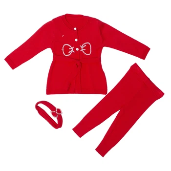 Костюм брючный для девочки Pinetti 1561 74 см Бордовый