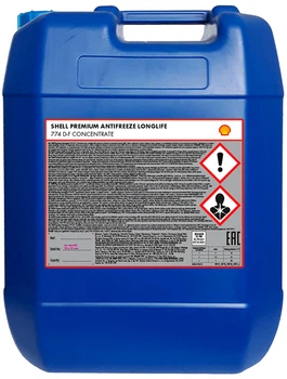 Антифриз Shell Premium LL, 20л (конц. G12+ черв.) (шт.)