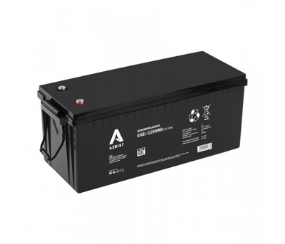 Аккумулятор гелевый AZBIST Super GEL ASGEL-122500, Black Case, 12 В 250 Ач