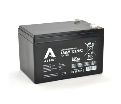 Аккумулятор AZBIST Super AGM ASAGM-12120F2, Black Case, 12 В 12 Ач