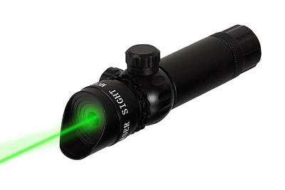 Лазерный целеуказатель Bassell JG1/3G, зеленый луч. Крепление на Пикатинни