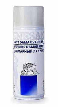 Дамарний лак в аерозолі Dammar Varnish Gloss, матовий, 400 мл, Renesans