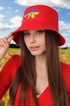 Женская летняя панама Ukraine Брекстон 1450 красный 56-59р