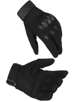 Тактичні Рукавиці Tactical Gloves PRO закриті рукавички чорні розмір M