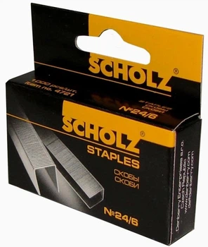 Скобы №24/6 Scholz , 1 уп./1000 шт. (4721)