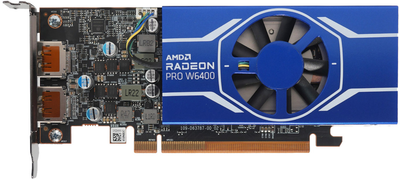 AMD PCI-Ex Radeon Pro W6400 4GB GDDR6 (64bit) (2 x DisplayPort) (100-506189)