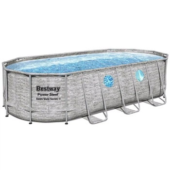 Овальный каркасный бассейн Bestway 56716 (549-274-122 см) Power Steel™ Swim Vista Series™